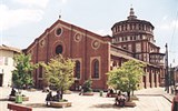 Severní Itálie - Itálie - Milán - kostel Santa Maria delle Grazie, stavba Bramanteho