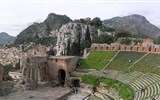 Sicílie - Itálie - Sicílie - Taormina, řecké divadlo z 3.stol. př.n.l, přestavěné Římany