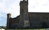 Toskánsko - Itálie - Toskánsko - Montalcino, pětiúhelniková tvrz, 1361, arch. Sieňané Mino Foresi a Domenico di Feo