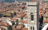 Toskánsko - Itálie, Toskánsko, Florencie z věže dómu